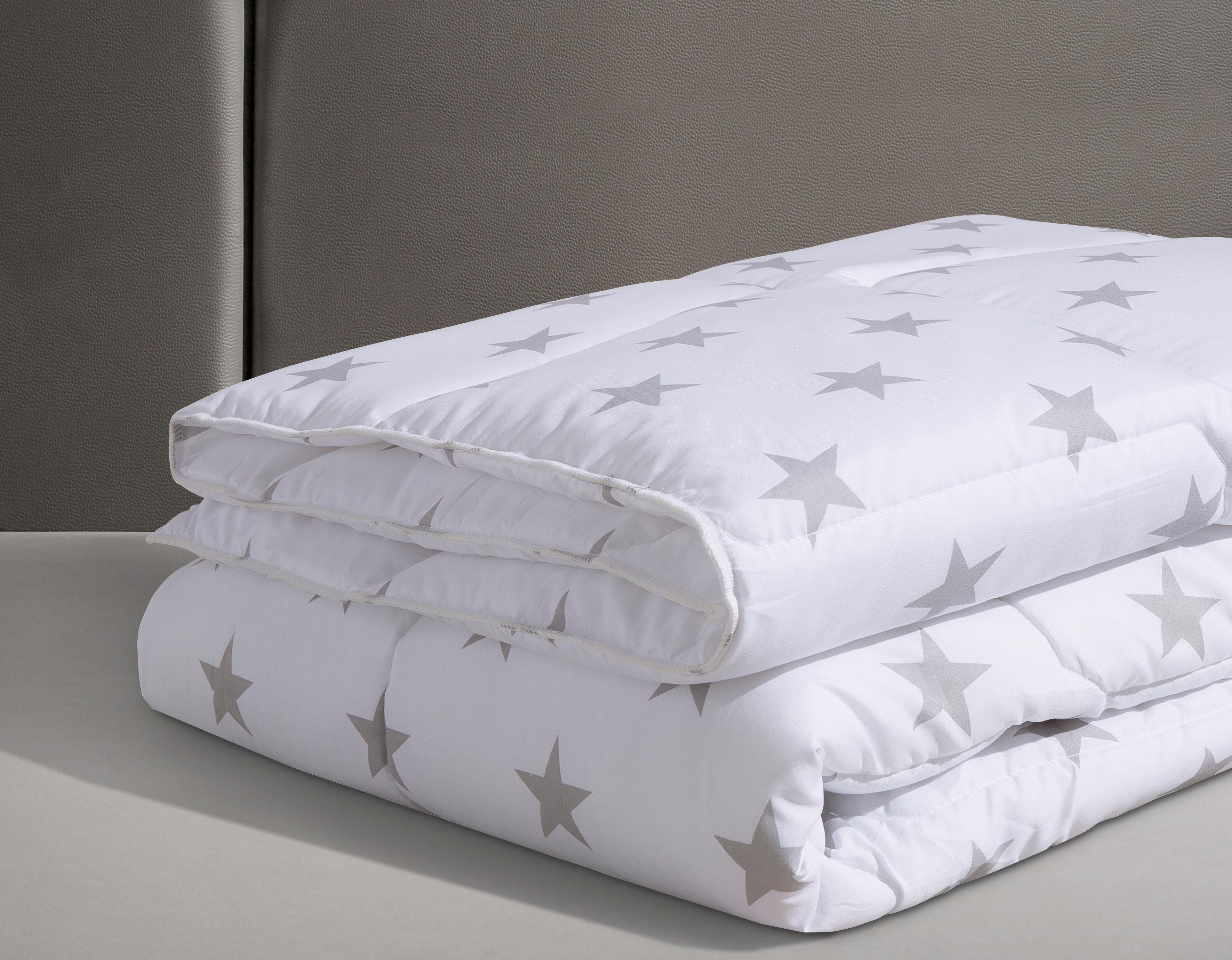 Kinderbettdecke + Kopfkissen, Stern, Lüttenhütt, Füllung: 100% Polyester, Bezug: 100% Polyester, Hohes Bauschvolumen