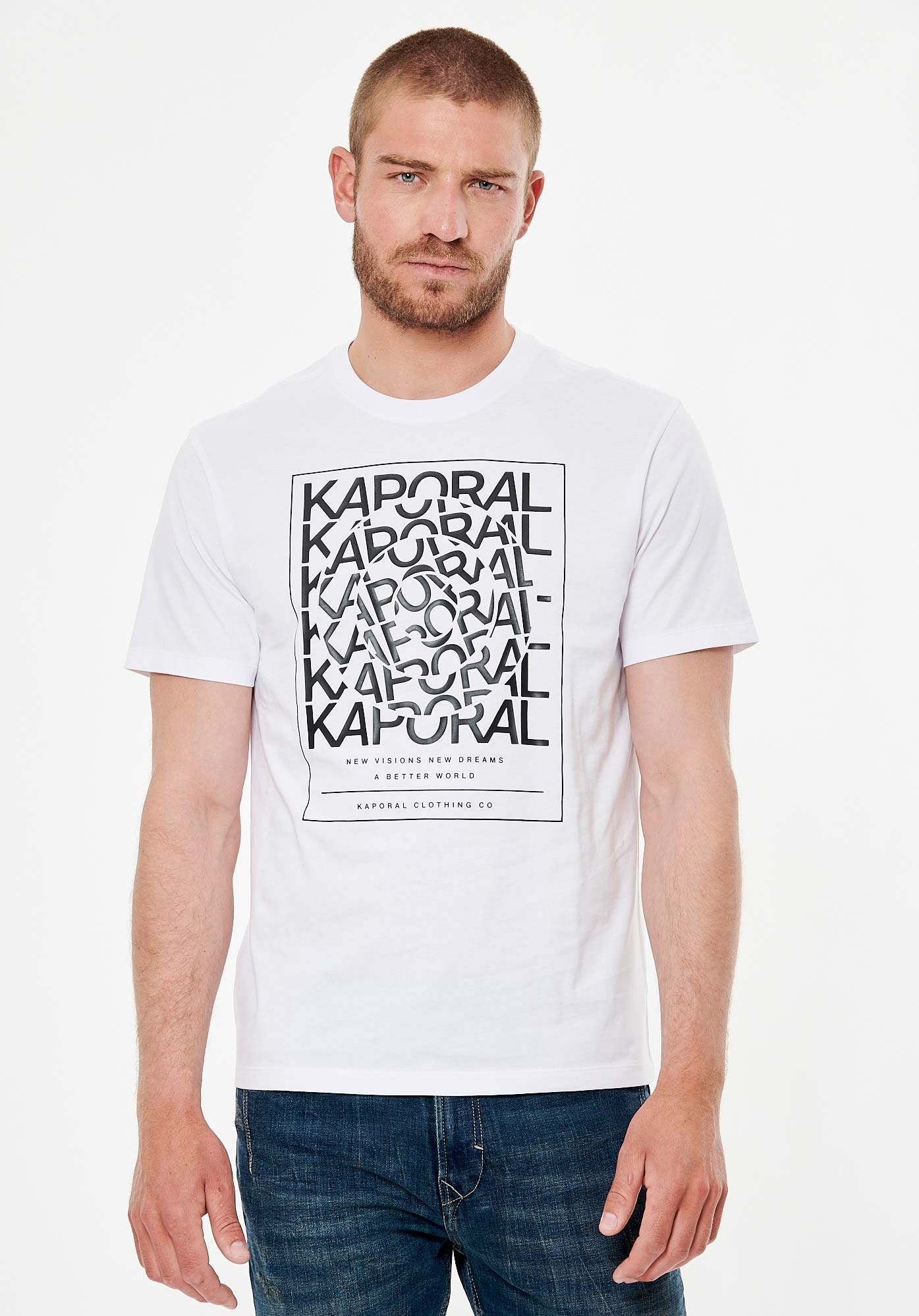 RUMO   T-shirt blanc homme 100% coton bio