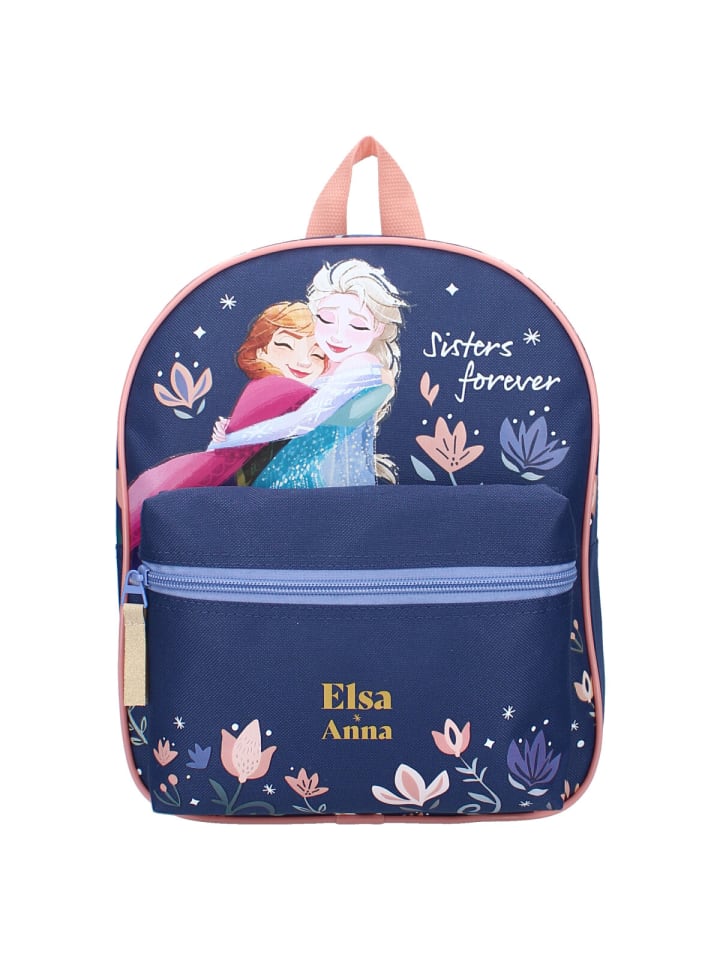 Disney Kinder Rucksack Frozen II Bunter Schulrucksack Elsa & Anna in Rosa günstig kaufen 30 cm