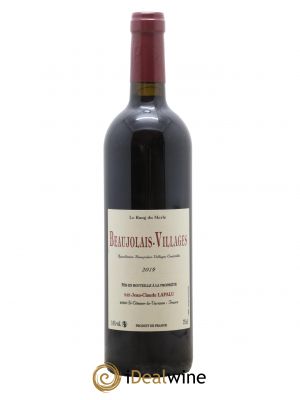 Beaujolais Le Rang du Merle Jean-Claude Lapalu  2019 - Lot de 1 Bouteille