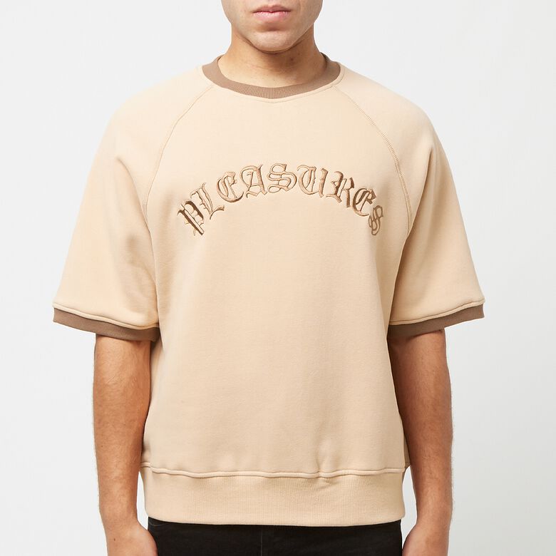 Pleasures Old E Ringer Shortsleeve Crewneck tan