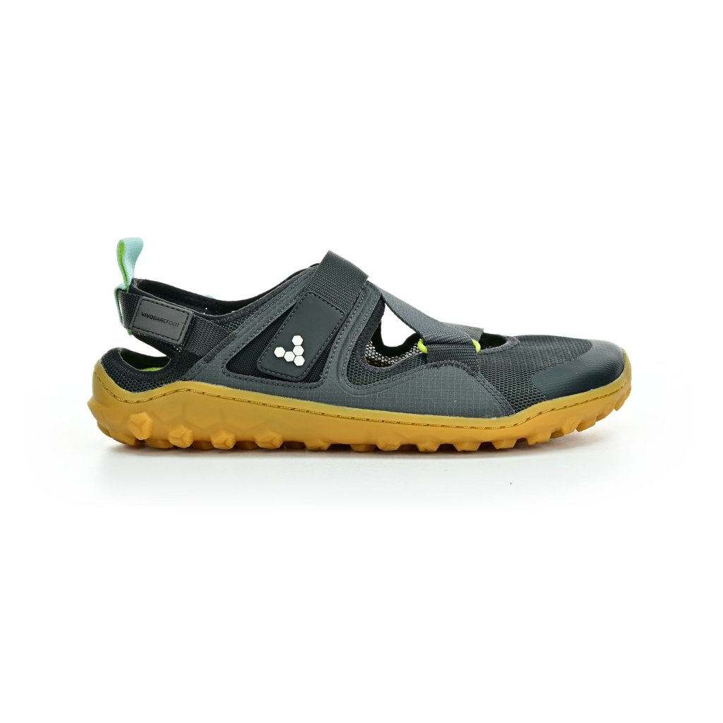 Vivobarefoot Tracker Sandal M Charcoal/Gum Textile Barfußsandalen
