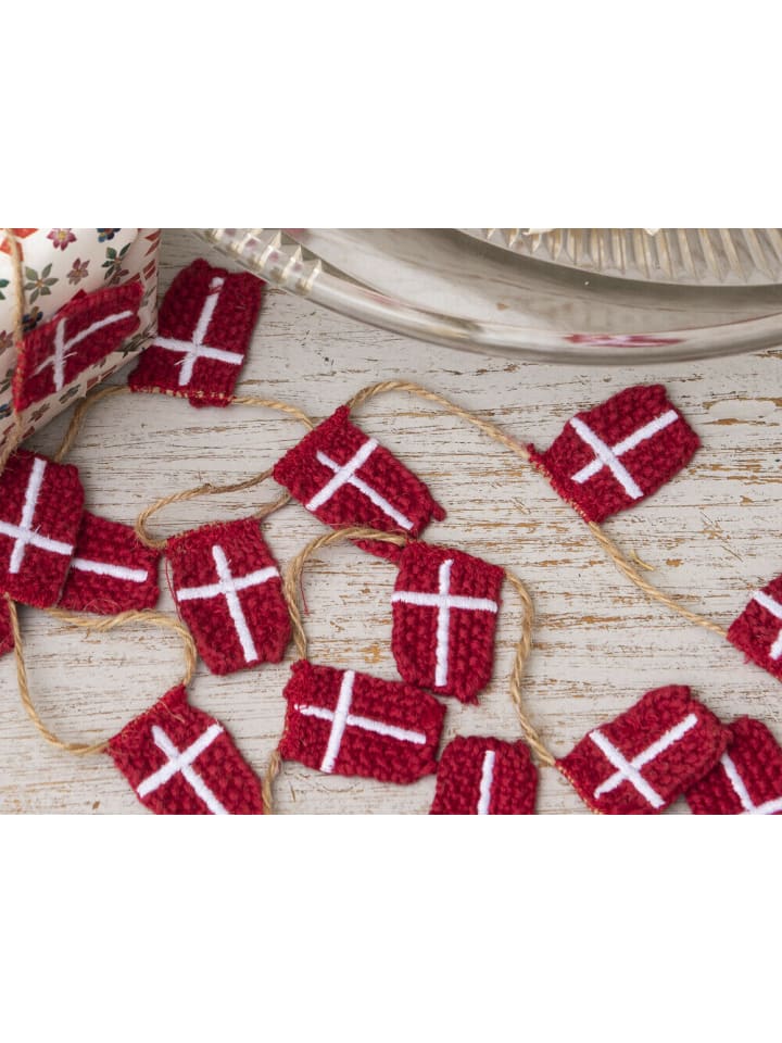 Solwang Girlande 20 Dänemark Flaggen gestrickt günstig kaufen onesize