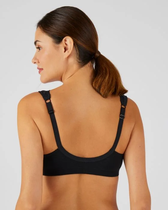Soutien-gorge ouvert devant en coton et dentelle