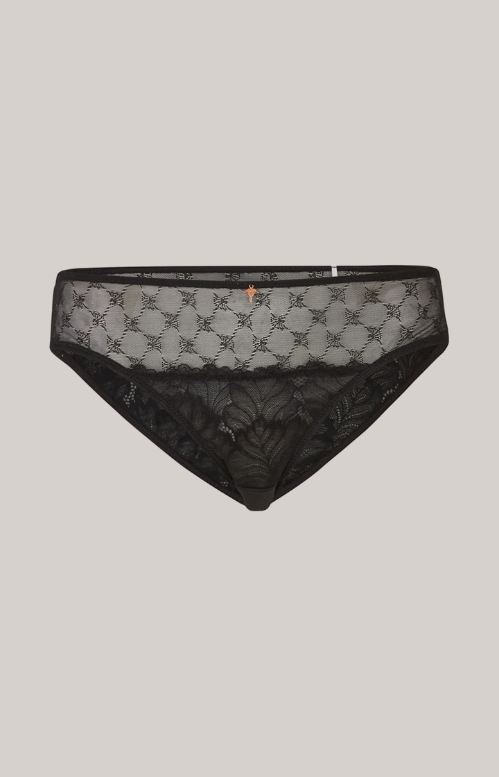 Spitzen-Slip in Schwarz