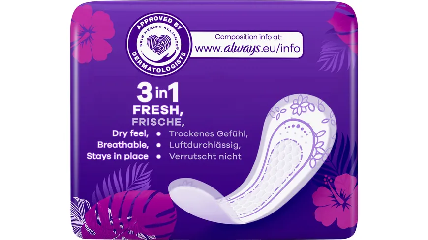 Always Slipeinlagen Normal to go – mit Geruchsneutralisierung