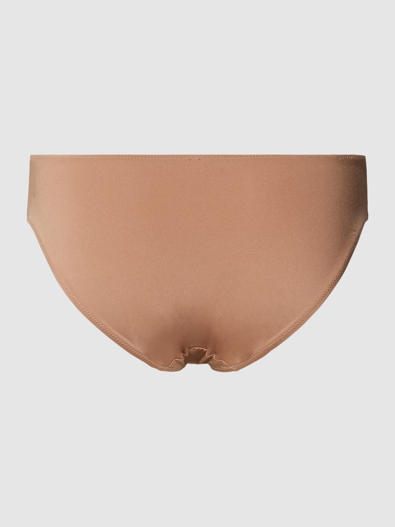 Slip mit Logo-Print Modell 'MICRO' in beige