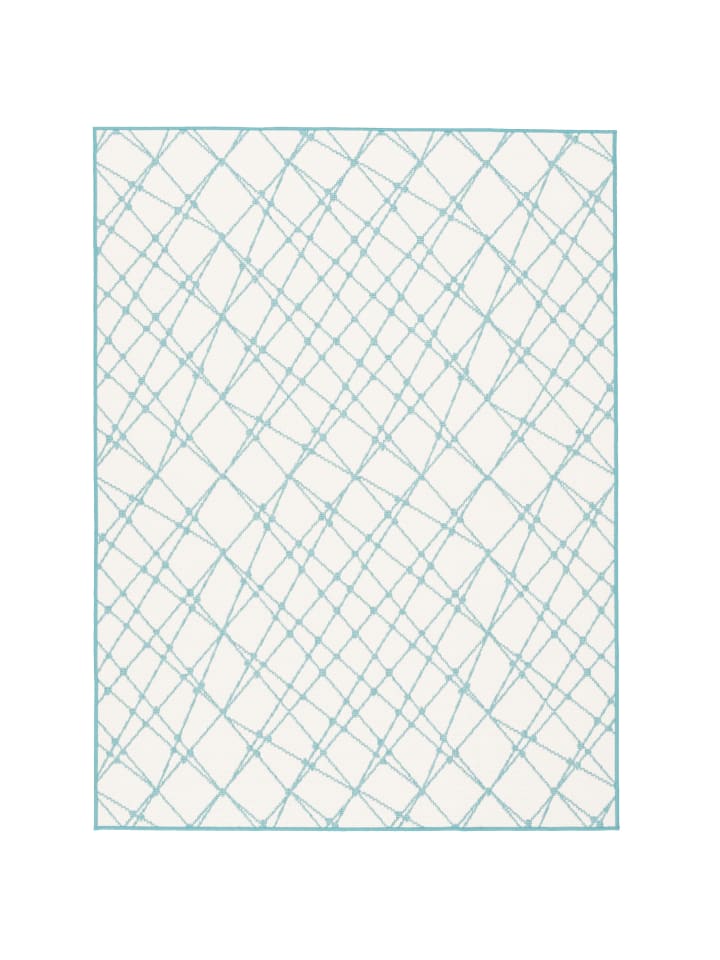 Pergamon In- und Outdoor Teppich Beidseitig Cape Cod Streifen in Mintgrün günstig kaufen