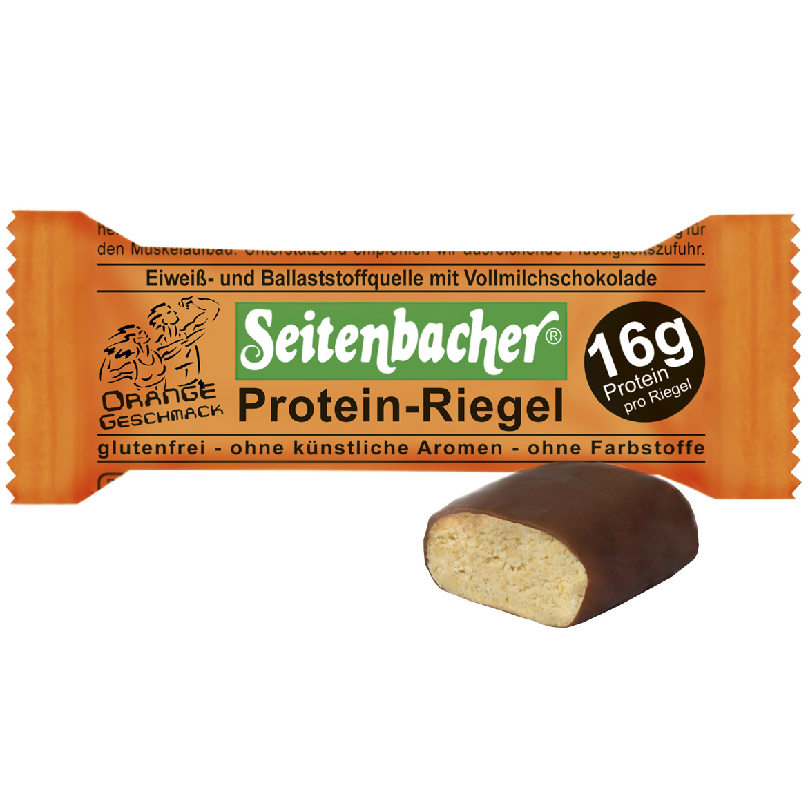 Seitenbacher Protein-Riegel Orange 60g