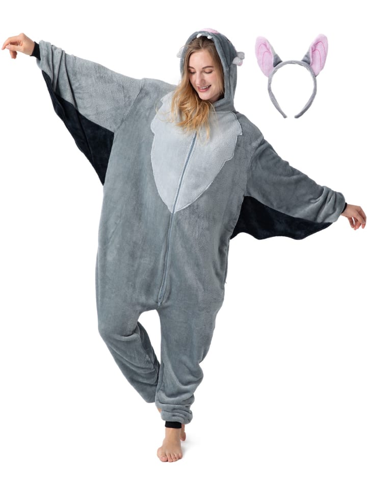 Corimori Fledermaus Kostüm Fasching in Anthrazit günstig kaufen