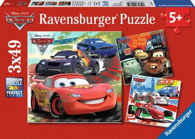 Kinderpuzzle ab 5 Jahren - Weltweiter Rennspaß - 49 Teile