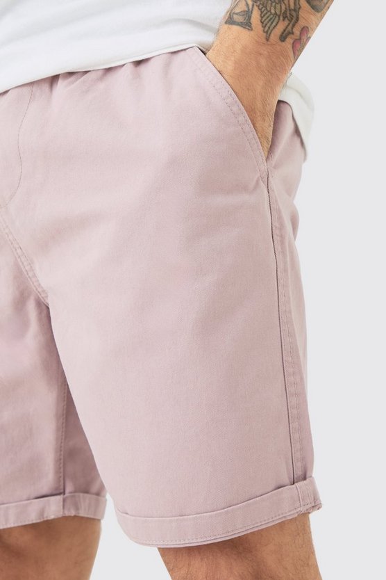 Slim-Fit Bermuda-Shorts mit elastischem Bund