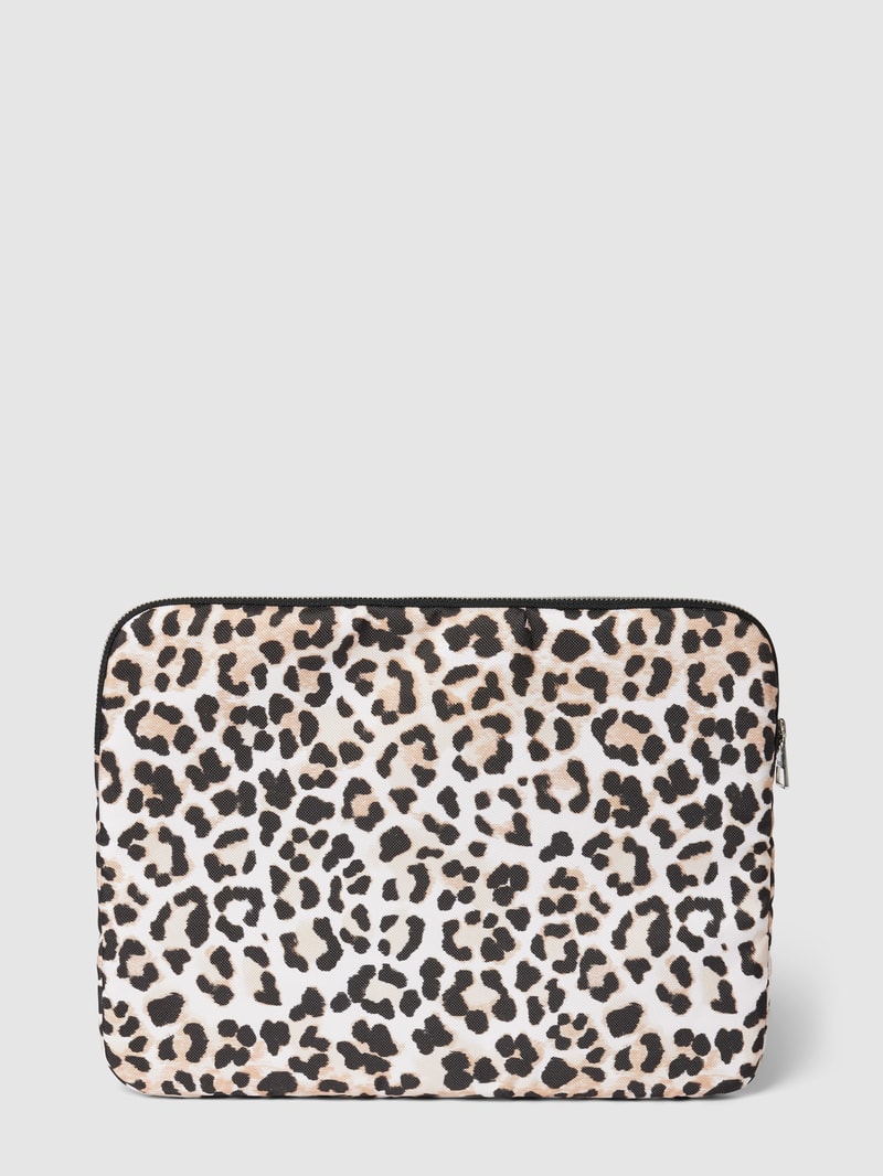 Laptoptasche mit Animal-Print Modell 'Cleo' in sand