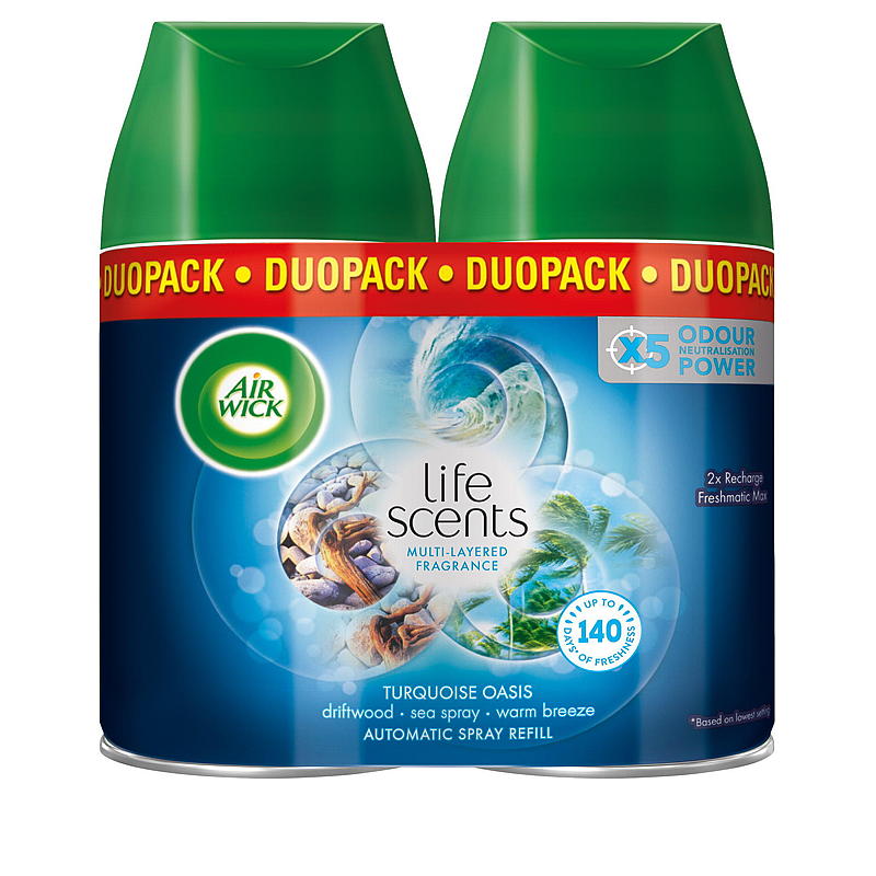 AirWick Luftfrisker 2x250 ml refill Turqoise Oasis