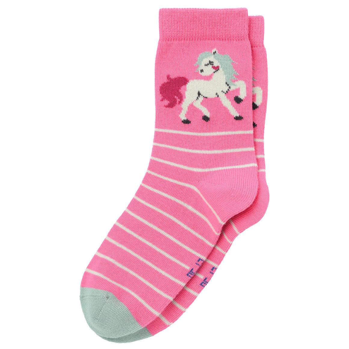 3 Paar Mädchen Socken mit Pferde-Motiv