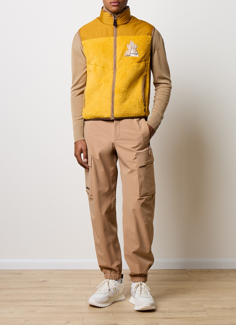 Pantaloni cargo Moncler Slim Fit cu buzunare cu fermoar