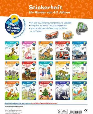 Ravensburger Wieso? Weshalb? Warum? Stickerheft: Fahrzeuge auf der Baustelle