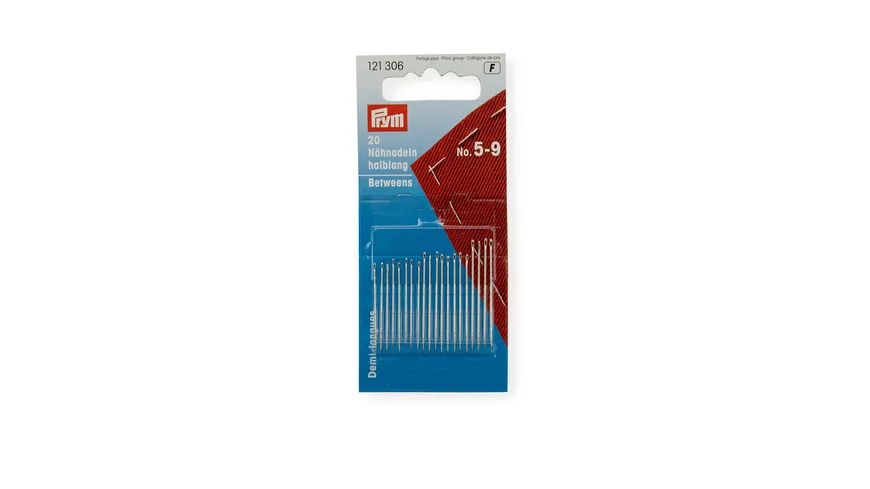 Prym Nähnadeln halblang Stärke 5-9 silberfarbig