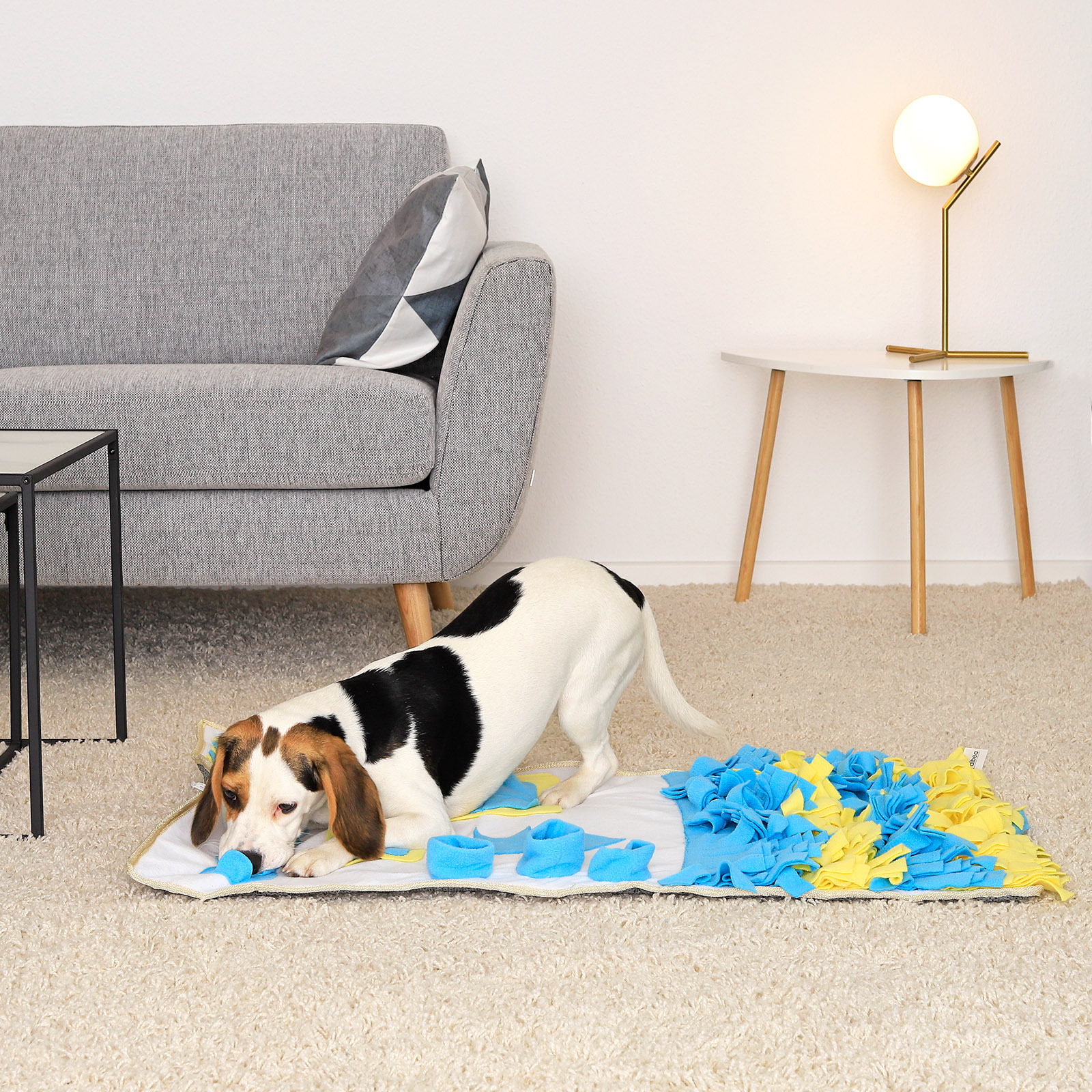 Lionto Intelligenzspielzeug Lionto Schnüffelteppich für Hunde blau