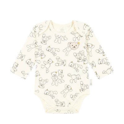 Body langarm, beige für Jungs