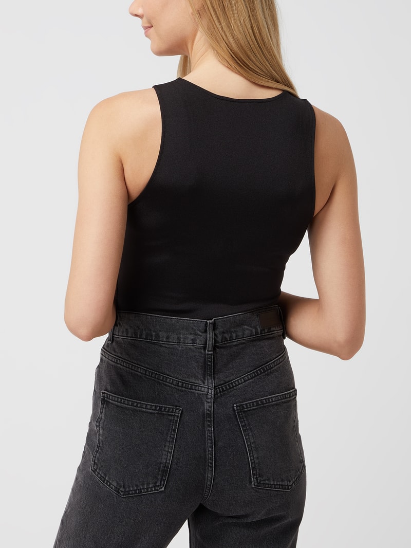 Body mit Logo  in schwarz