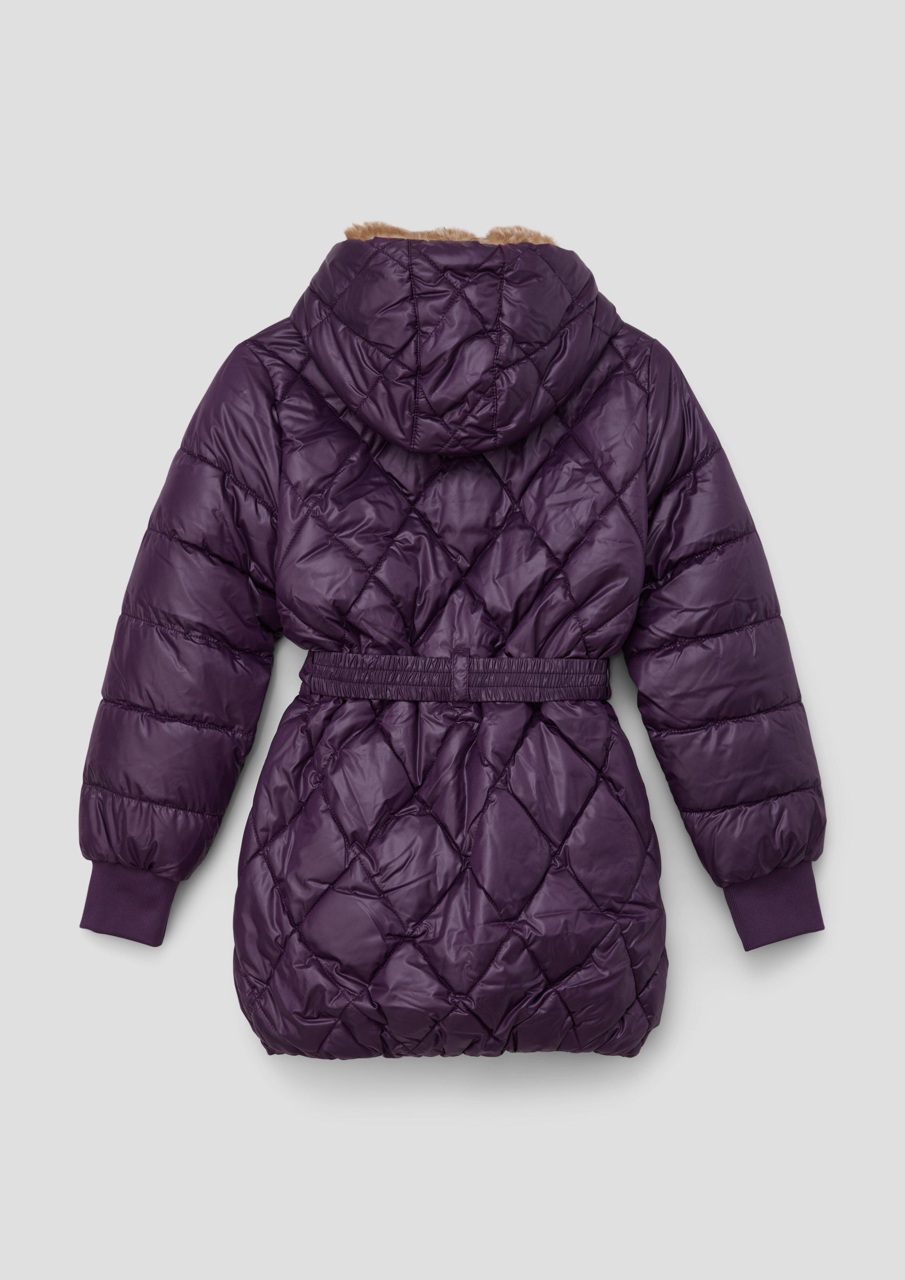 Steppjacke mit Textilgürtel  2131918-4836