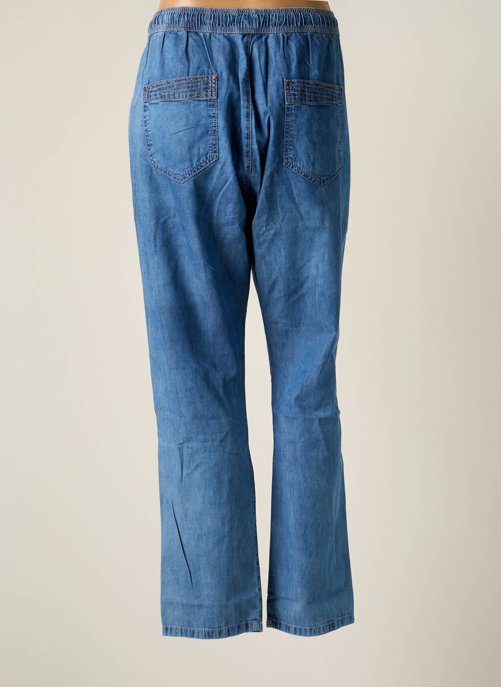 Le Petit Baigneur Jeans Coupe Droite Femme couleur bleu