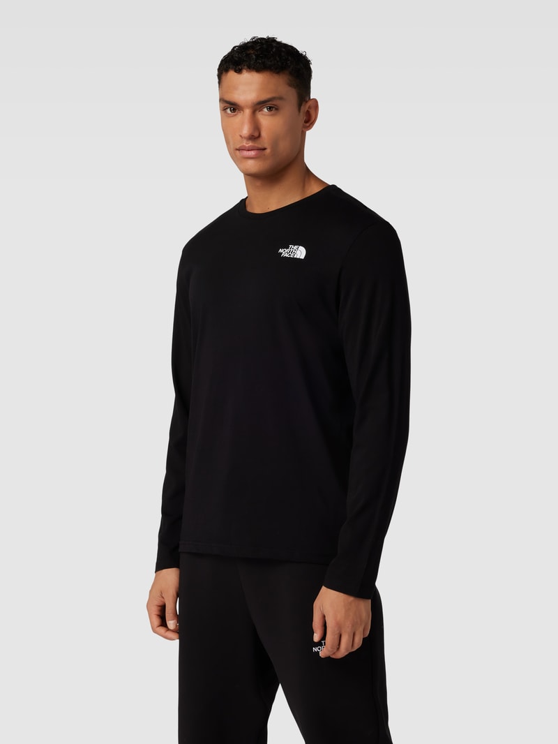 Longsleeve mit Label-Print in schwarz
