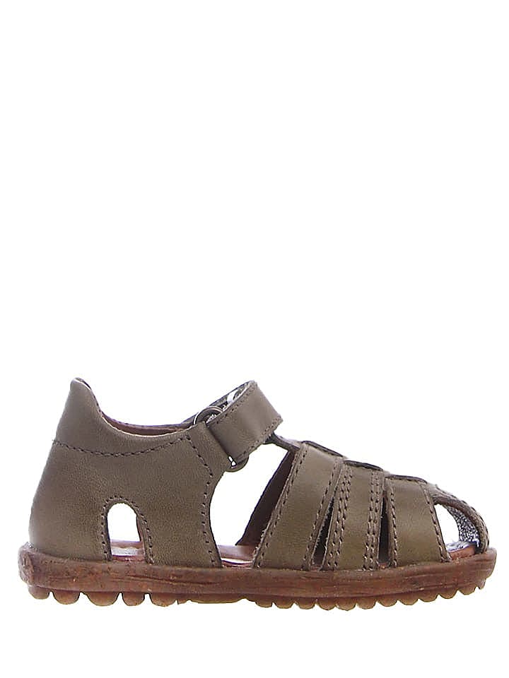 Naturino Leder-Halbsandalen in Khaki günstig kaufen 31