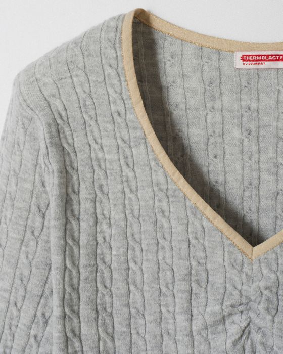 Pull en maille torsadée Thermolactyl