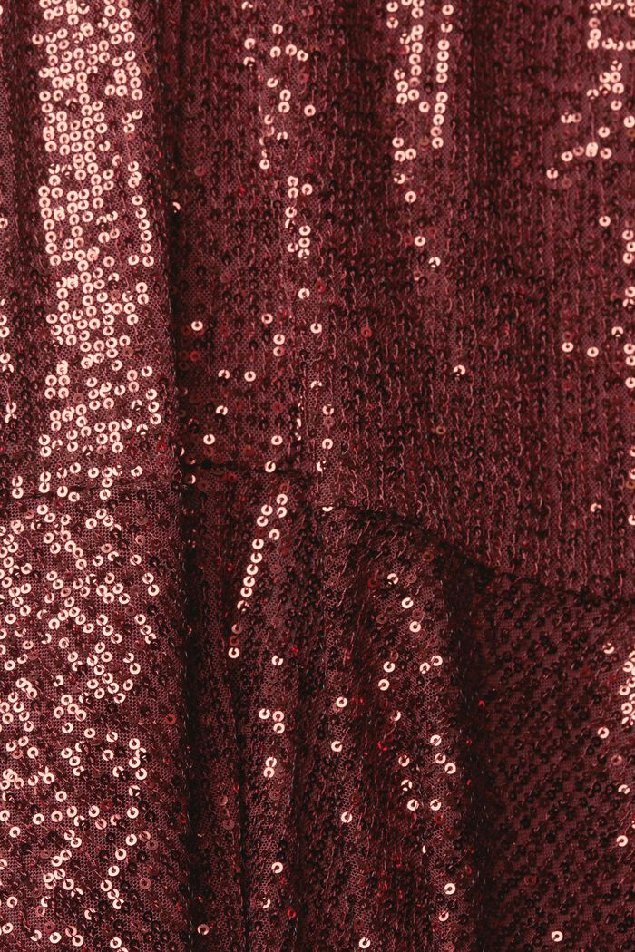 Strickkleid in Midilänge mit Pailletten