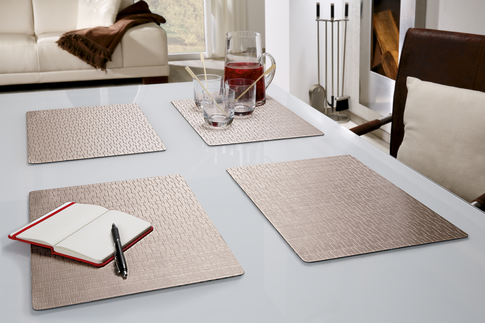 Tischset Uni kupfer