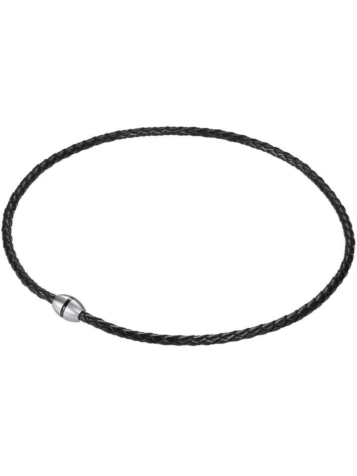 True Rebels Kette Edelstahl in schwarz günstig kaufen 48 cm