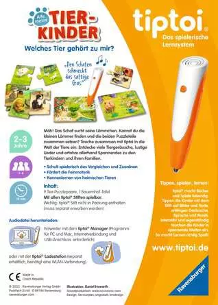 tiptoi® Alle meine Tierkinder - Lernspiel ab 2 Jahren