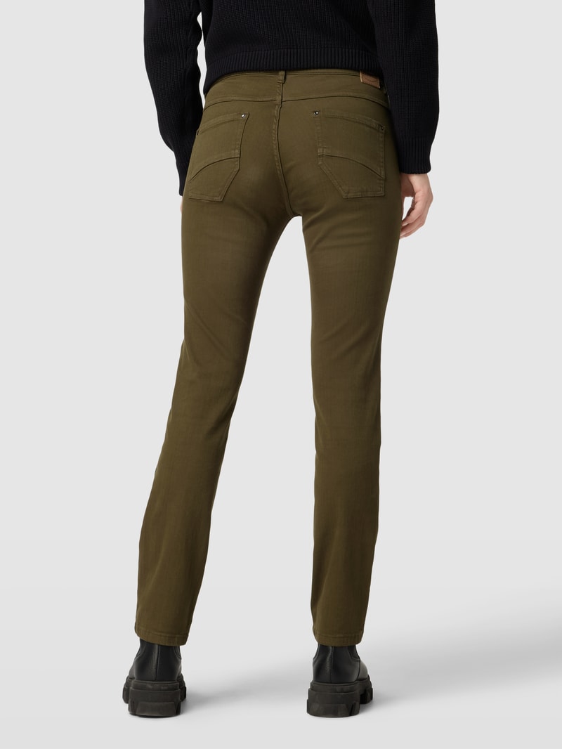Slim Fit Jeans mit Stretch-Anteil Modell 'TWIGY' in olivgrün