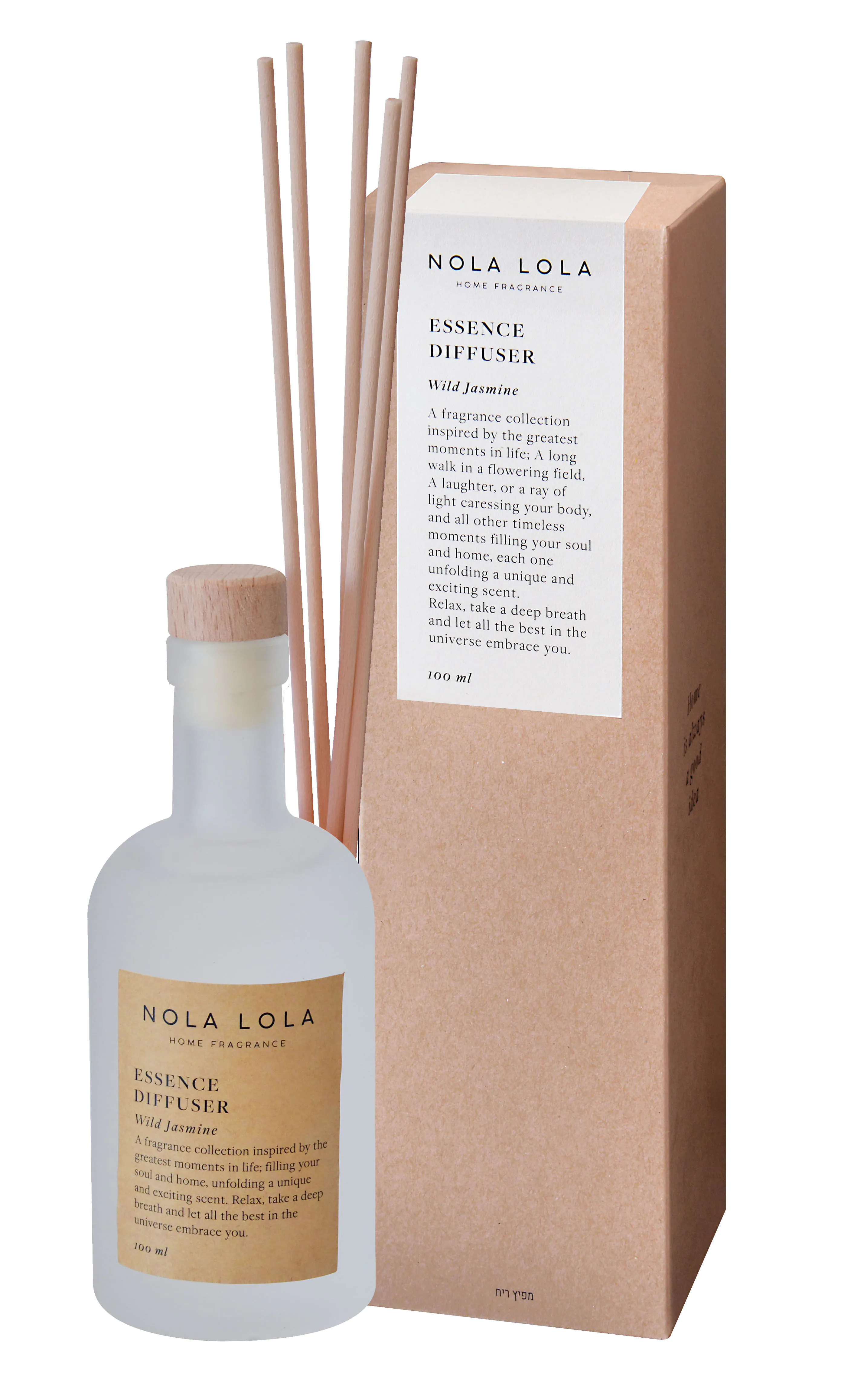 Nola Lola difuzor mirisa divljeg jasmina sa štapićima, 100 ml