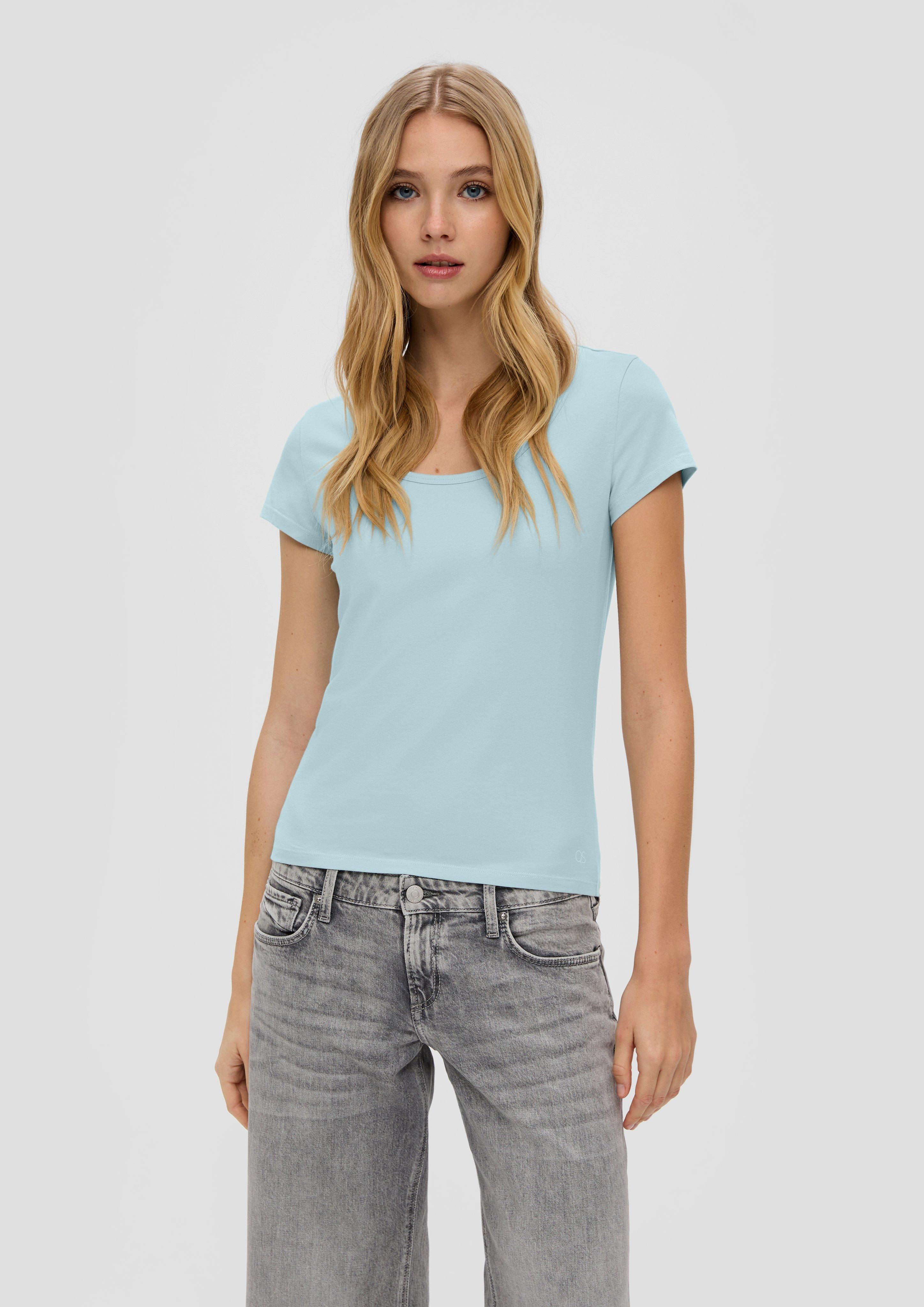 T-Shirt mit U-Ausschnitt  2144036-6103