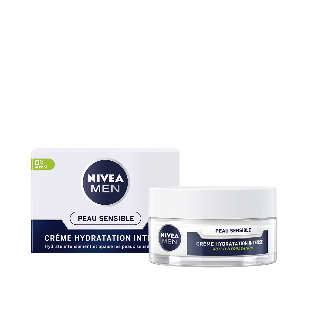 nivea SENSITIVE - Crème hydratation 48H 0% Alcool Camomille Crème soin visage homme