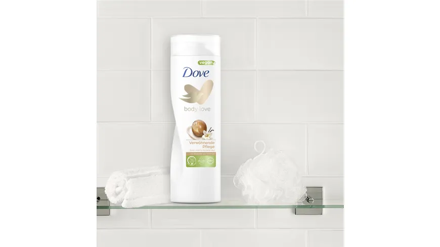 Dove Body Love Verwöhnende Pflege Body Lotion mit Sheabutter & Vanilleduft 400 ml