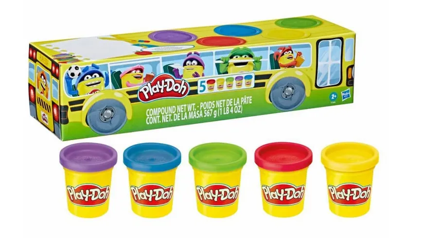 Hasbro - Play-Doh Back to School 5-Pack 560 g