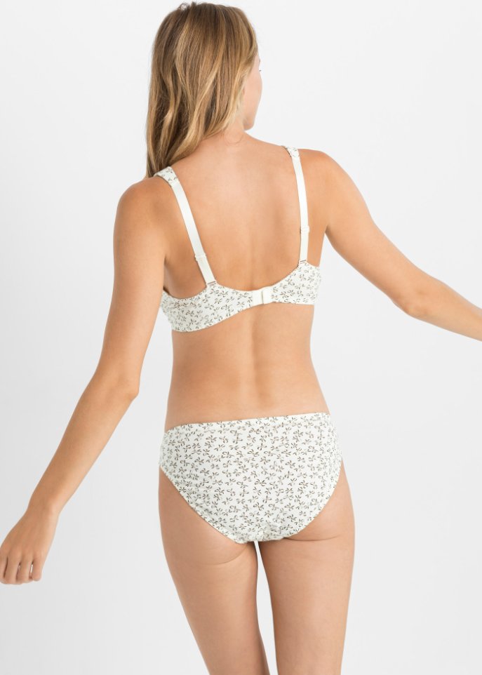 Slip mit femininem Druck (3er Pack)