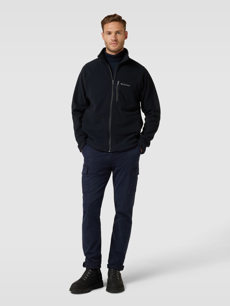 Jacke mit Label-Detail Modell 'Fast Trek' in schwarz