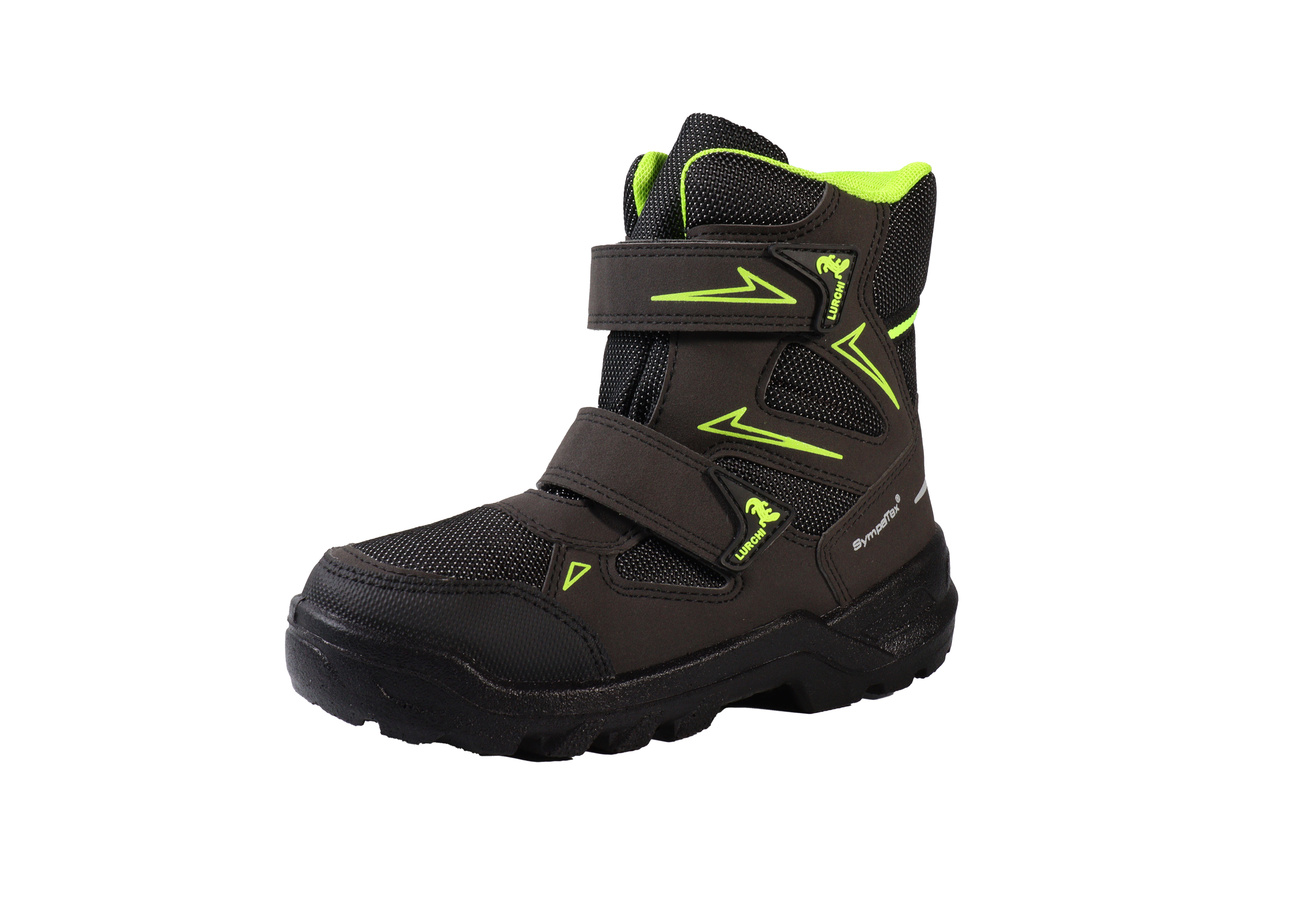 Lurchi Stiefel Krispin-SYMPATEX - black-neon yellow