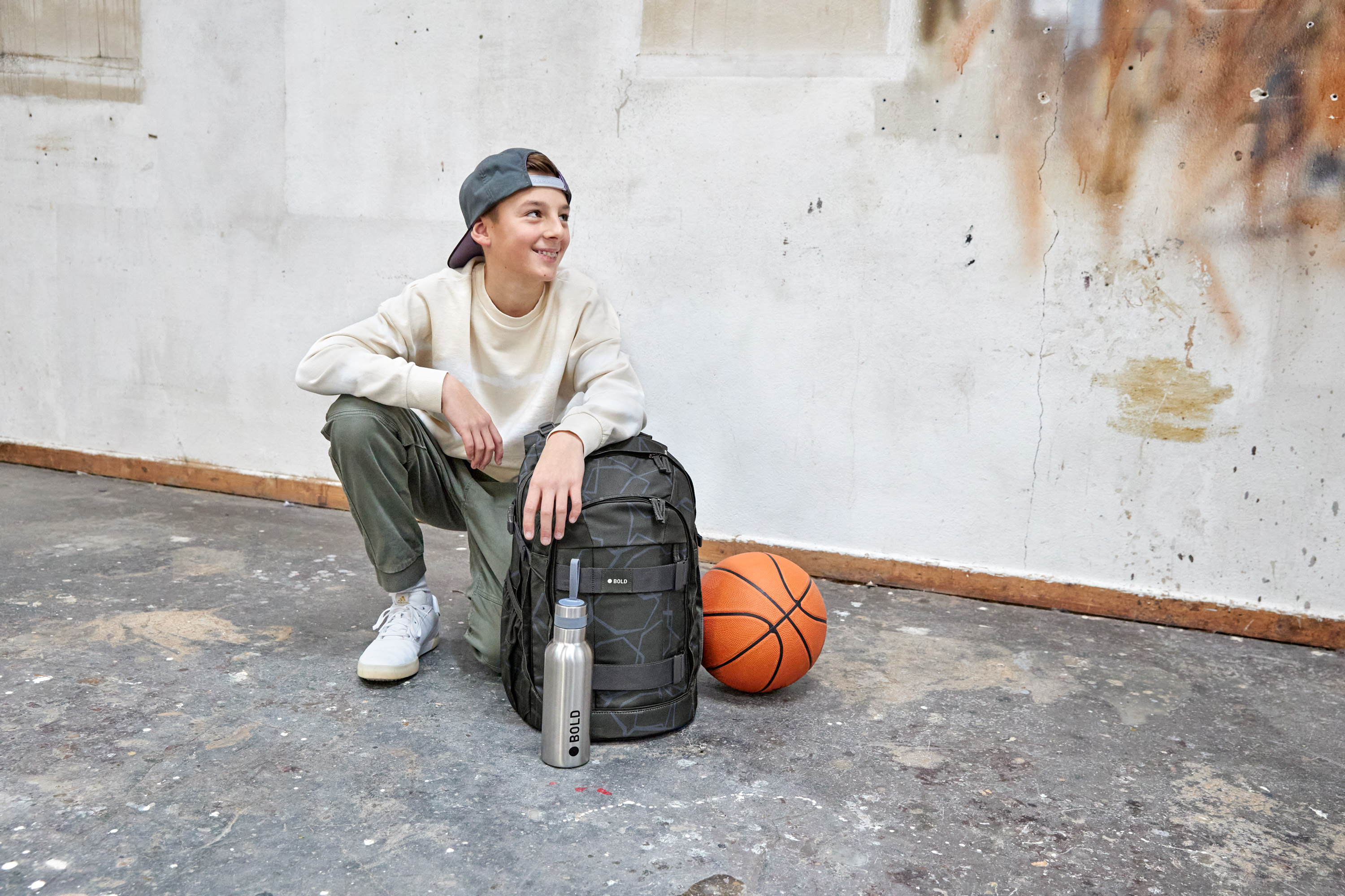 Schulrucksack - BOLD Origin Edges, Grau