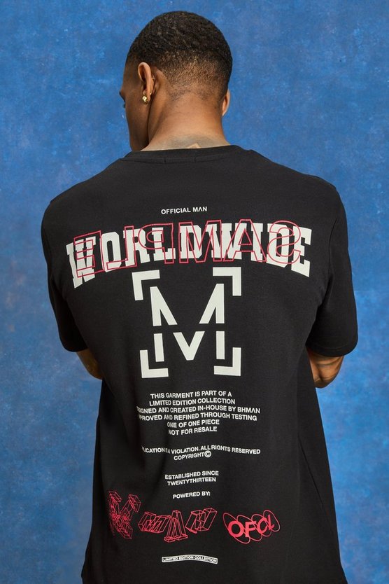 T-Shirt mit Worldwide-Slogan
