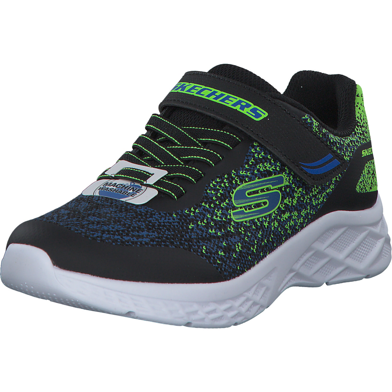 Skechers 403920L, Sneakers Low, Kinder, black/blue/lime