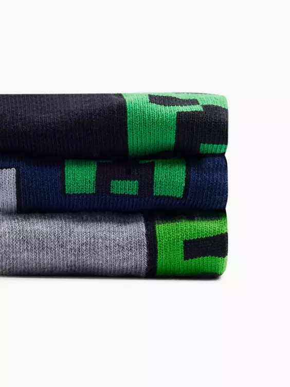 Minecraft 3er Pack Socken