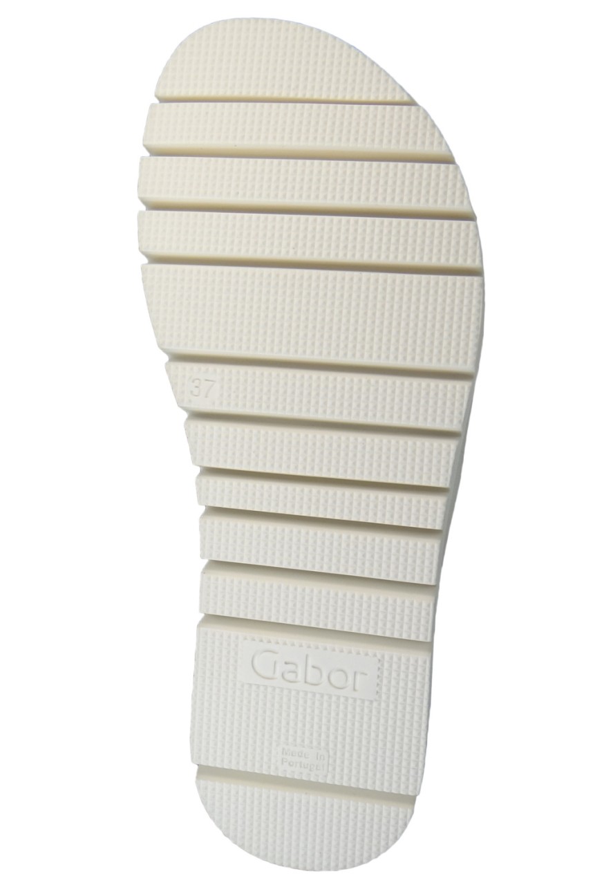 GABOR Sportliche Sandalen weiss Gabor Fashion Pantolette 23.743.20 Weiß