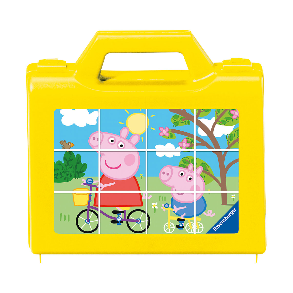 Ravensburger Kinderpuzzle 05576 - Spaß mit Peppa - 12 Teile Peppa Pig Würfelpuzzle für Kinder ab 4 Jahren