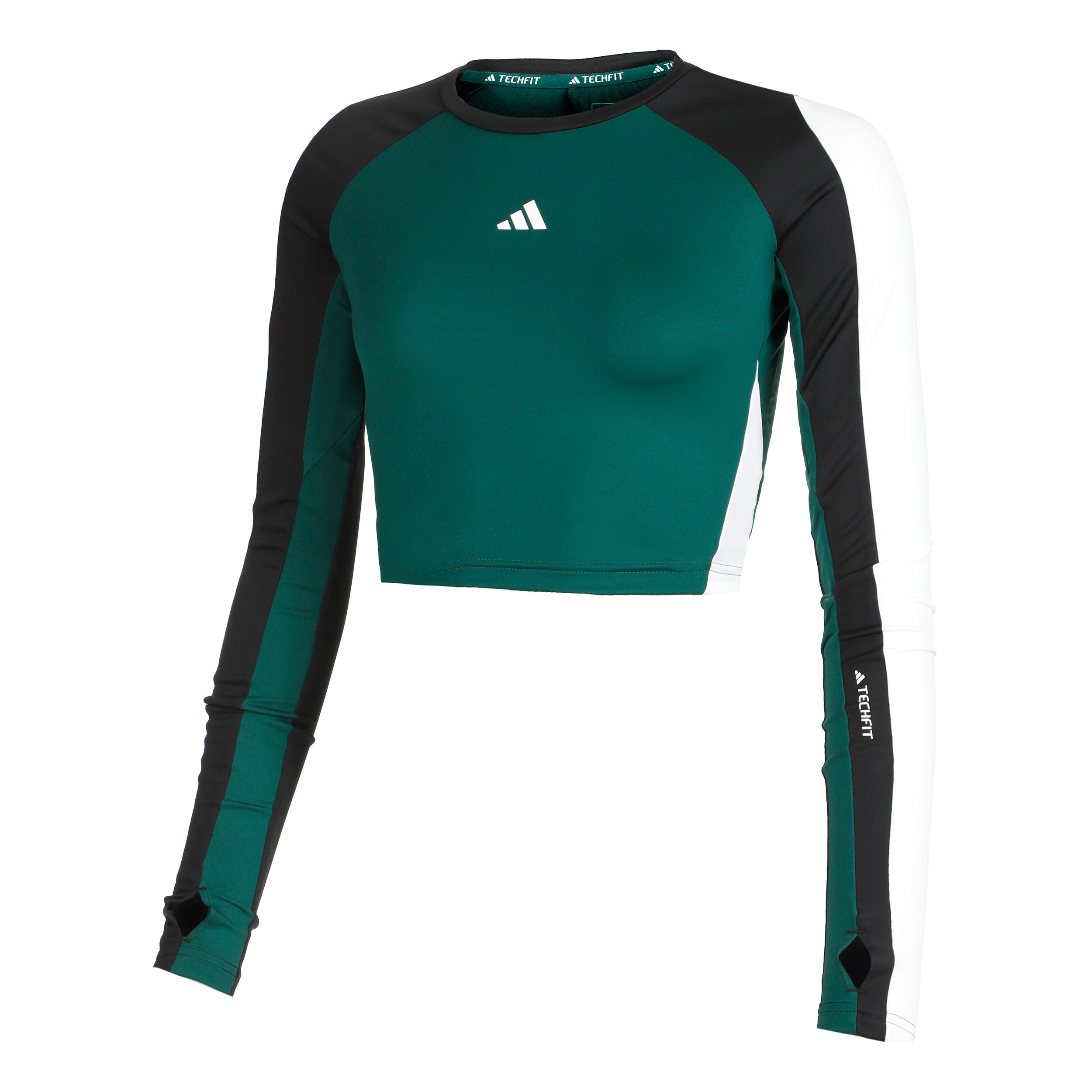 Tech-Fit Color Block Longsleeve Damen - Schwarz